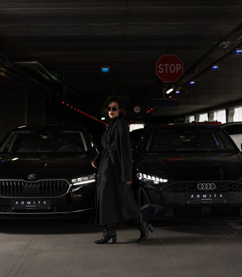 ADMITA car rental – Audi and ŠKODA cars in a parking area